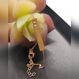 Rose Gold Bar Bracelet